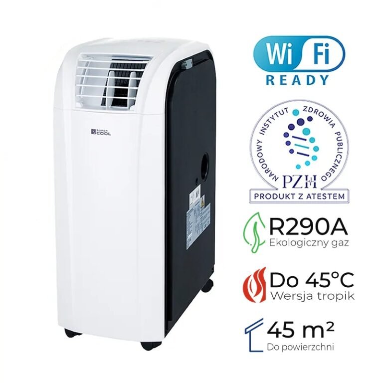 Klimatyzator przenośny / osuszacz / ogrzewacz Fral SUPER COOL FSC 14.2 Wi-Fi Black + uszczelka okienna